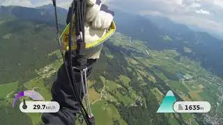 Thermiekvlucht Embergeralm Greifenburg 3 aug  2018