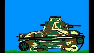 Scribble It: The Drawing of A Type 95 Ha-Go Light Tank Featuring Campbell The Toast