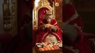 Royal TOTO in the Mansion 🐒❤️#monkey #asmr #shorts #cutemonkey