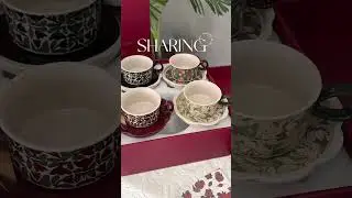 This gift set of coffee cups is absolutely gorgeous! #CeramicCups #CoffeeCups #CupGiftSet