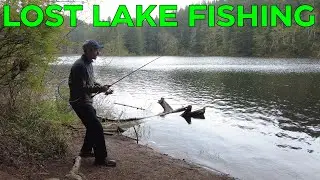 Oregon Coast Range Trout Fishing, Lost Lake!