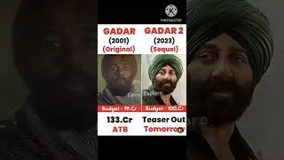 Gadar vs gadar 2 movie comparison box office collection #shorts #viral #trending #bollywood