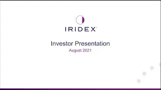 Call With Management - IRIDEX (IRIX)