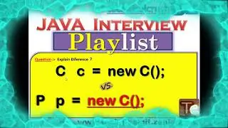 "P p = new C();" vs "C c = new C();" || Parent reference type Object || JAVA HINDI