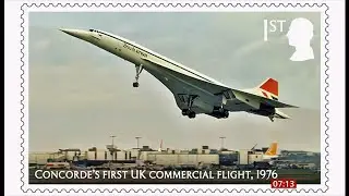 Concorde (50th anniversary) stamps are issued by Royal Mail (UK) 21/Jan/2026