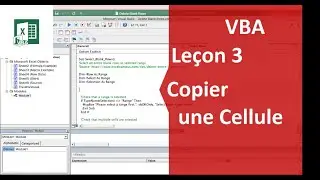 #VBA Leçon 3 : Comment Copier le contenu d'une Cellule #Macro