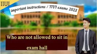 Important Instructions about mid term exams 2023 | who are not allowed to sit in exam hall
