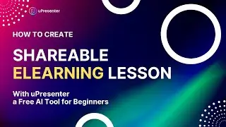 How to Create Shareable eLearning Lesson with a Free AI Tool for Beginners