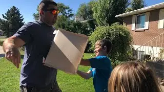 Kid Temper Tantrum Throw Pizza On Daddy After Getting Kicked Off Fortnite [ Original ]
