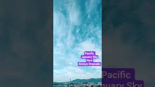 #pacific #california #travel #sky #weather #winter #blue