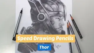 Speed Drawing - Thor (Thor: Ragnarok, Chris Hemsworth) by Ayumi [Graphite Design]