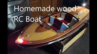 Самодельная деревянная радиоуправляемая лодка Century Sea Maid