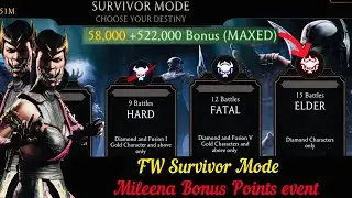 Faction War Survivor Mode Elder Battle Max point team Gameplay | MK Mobile