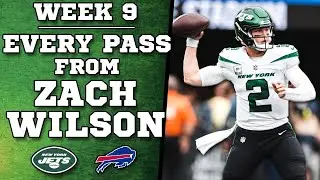 Zach Wilson Highlights - Week 9 - Every Pass vs Bills