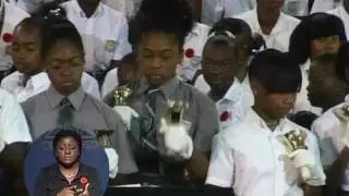 A.F.  ADDERLEY JR  HIGH SALUTES WAR VETS