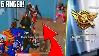 FULL SQUAD pushes SIX FINGER claw player in PUBG Mobile! | Asia Ace Solo vs Squad