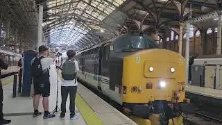 37425 & 37610 departs London Liverpool Street (/w 2 tones and mega clag!)