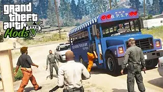 VIREI MOTORISTA DA PRISÃO TRANSPORTE DE PRESO COM ESCOLTA – SERÁ QUE FUNCIONOU? - Mods GTA V