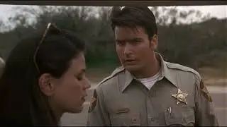 Beyond The Law (1993) Speeding and Bikers Riding scene with Charlie Sheen and Linda Fiorentino