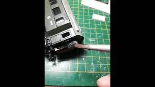 Hand-made H0 scale gangway bellows