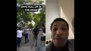 Interview in the hood gone wrong 😈 ops pulled up #shooting #shootout #rapbeef