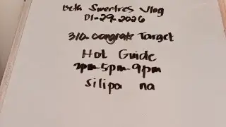 310-congrats Target!Hot Guide all draw silipa na