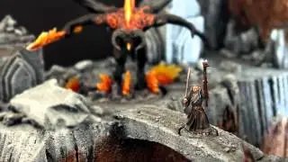 Wargaming Miniature Showcase - Bridge of Khazad Dûm Diorama