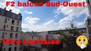 A vendre Appartement F2 &agrave; Paris 20 P&egrave;re Lachaise ensoleill&eacute; avec balcon, box et cave