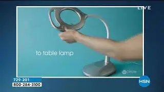 OttLite 2in1 Magnified LED Desk and Floor Lamp