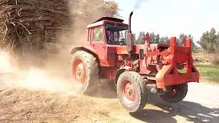 Blears Tractor 🚜 have Lodge out full loaded trolley for sugurcane