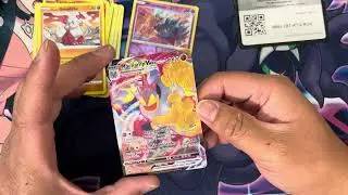 Pulled #pokemon Machamp VMAX on Astral Radiance Booster Pack