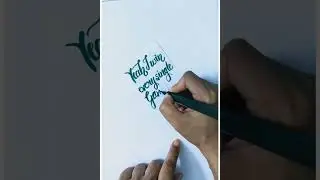 DIY calligraphy bookmark ideas using brush pens. Hobby ideas