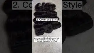 ￼ Must know about buying hair extensions #hairstylist #bundles