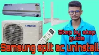 🙏🙏Samsung split ac uninstall full video🙏🙏 ac kholar niyom,as Refrigeration#trending#viral