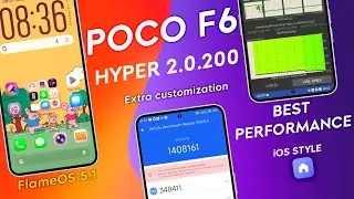 POCO F6 FlameOS 5.1 (HyperOS 2.2) Review, Better Performance and Stability for Daily Driver &hearts;️ 