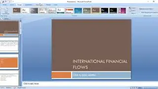 International financial flows