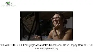 Spy BEWILDER SCREEN Eyeglasses Matte Translucent Rose Happy Screen   0 0 9 7
