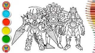Skibidi Toilet Coloring pages/How to Color Titan Clockman/Titan Clock man Coloring pages/NCS Release
