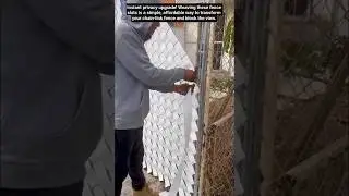 DIY Chain-Link Fence Upgrade