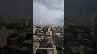 Huge Lightning Storm in Cebu City Philippines #cebu