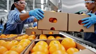 Inside Orange fresh Juice Factory 🍊 | From Fresh Oranges to Bottle | Amazing Food Processing
