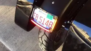 Custom Dynamics LED Turn Signal, Brake Light, Plate Light, and Integrated License Plate Holder