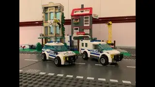 lego police dept vehicles number 1 and 2, just your regular cars