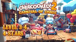 Overcooked 2 Carnival of Chaos 3-4 4 Stars