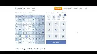 Killer-Sudoku Challenge game 601
