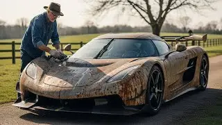 Asmr Car Restoration! Full Restoration of a Koenigsegg Jesko from Total Disrepair to Looking New