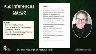 SAT Reading 5.4: Inferences - HeyDrTestPrep.com