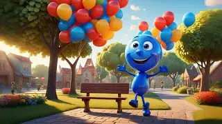 Three Bright Balloons Pop in the Air | Fun Counting & Movement Song for Kids | Nursery Rhymes