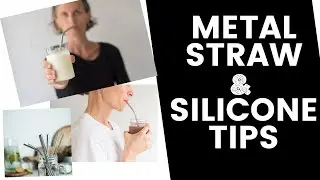 Metal straw with silicone tips (best straw 2020)