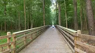 Natural Trail in Morrisville,North Carolina | Morning trail in Crabtree creek greenway, Raleigh, USA